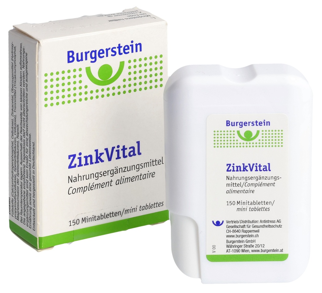 Burgerstein ZinkVital Mini-Tabletten PICFRONT3DPLUS