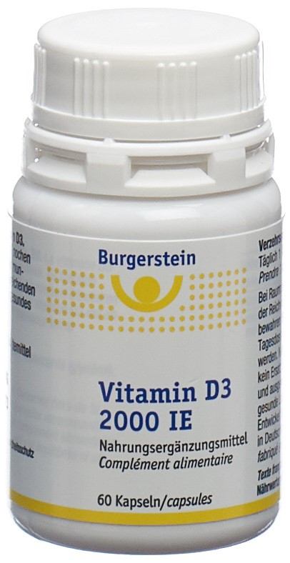 Burgerstein Vitamin D3 2000 IE Kapseln PICFRONT3D