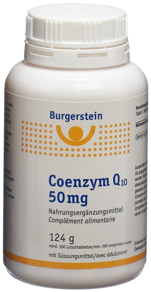 Burgerstein Coenzym Q10 50 mg 100 Lutschtabletten PICFRONT3D
