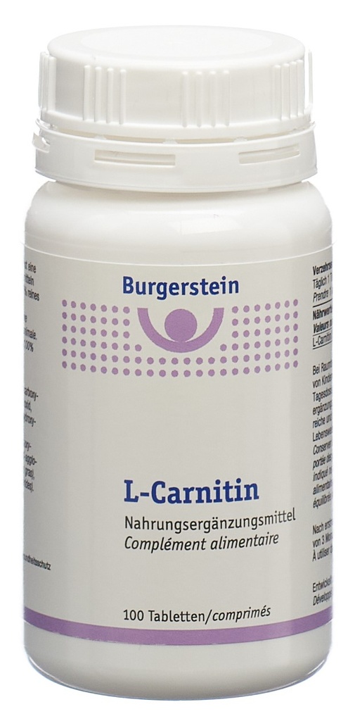 Burgerstein L-Carnitin 100 Tabletten PICFRONT3D