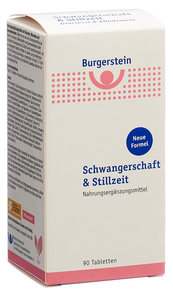 Burgerstein Schwangerschaft & Stillzeit Tabletten PICFRONT3D