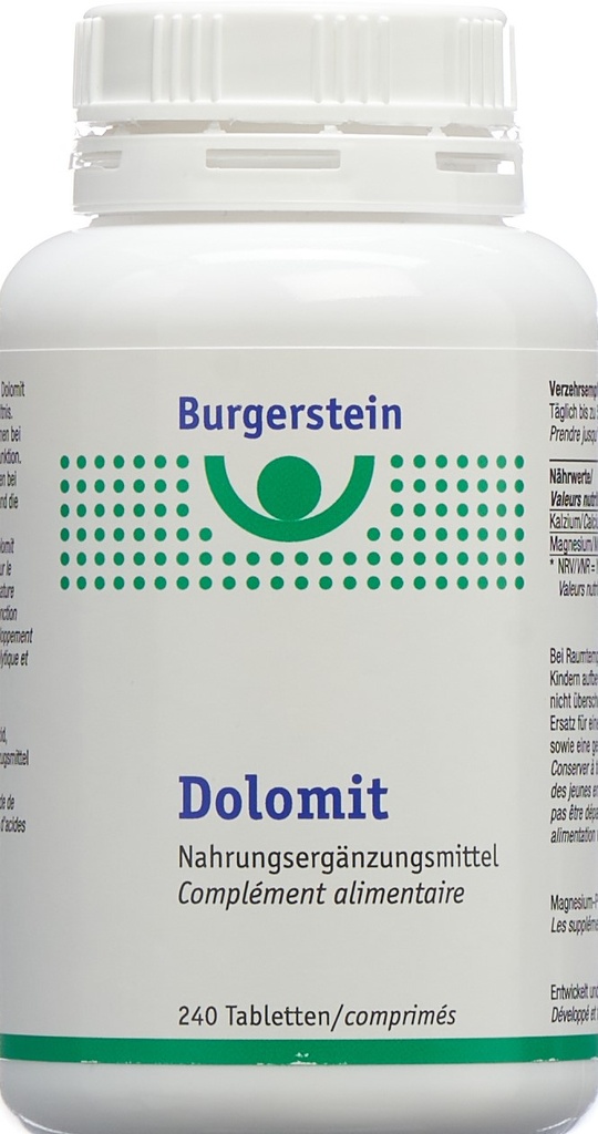Comprimés de dolomite Burgerstein