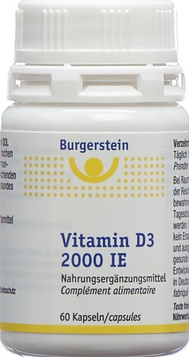 [1000009] Burgerstein Vitamin D3 2000 IU Capsules